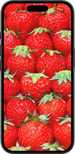 TPU чехол Клубника для Apple iPhone 16 Plus - 6020b-3714 изображение 