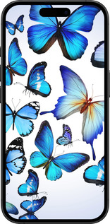 TPU чехол Бабочки для Apple iPhone 16 Plus - 6023b-3714 изображение 