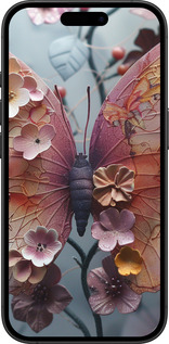 TPU чехол Fairy Butterfly для Apple iPhone 16 Plus - 6048b-3714 изображение 