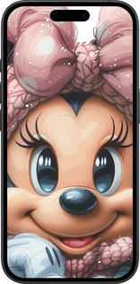 TPU чехол Минни Маус с бантиком для Apple iPhone 16 Plus - 6055b-3714 изображение 