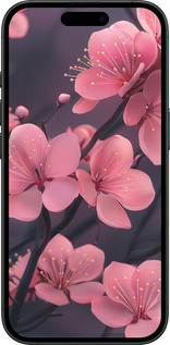 TPU чехол Пурпурова сакура для Apple iPhone 16 Plus - 6075b-3714 изображение 