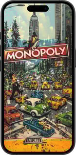 TPU чехол Городской драйв Monopoly для Apple iPhone 16 Plus - 6088b-3714 изображение 