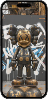 TPU чехол Bronze kaws v3 для Apple iPhone 16 Plus - 6099b-3714 изображение 