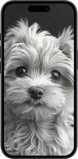 TPU чехол Мальтипу на чорном фоне для Apple iPhone 16 Plus - 6156b-3714 изображение 