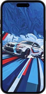 TPU чехол БМВ для Apple iPhone 16 Plus - 6292b-3714 изображение 
