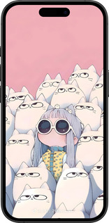 TPU чехол Малышка с котами для Apple iPhone 16 Plus - 6295b-3714 изображение 