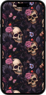 TPU чехол Черепи та троянди для Apple iPhone 16 Plus - 6316b-3714 изображение 