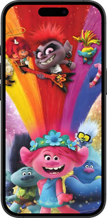 TPU чехол Троли для Apple iPhone 16 Plus - 6343b-3714 изображение 
