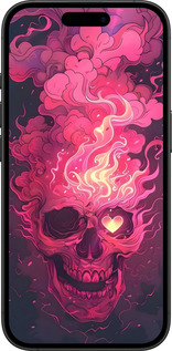 TPU чехол Череп арт для Apple iPhone 16 Plus - 6385b-3714 изображение 
