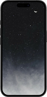 TPU чехол Голубые облака, Голубая луна для Apple iPhone 16 Plus - 6396b-3714 изображение 