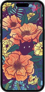 TPU чехол С изображением полевых цветов для Apple iPhone 16 Plus - 6419b-3714 изображение 