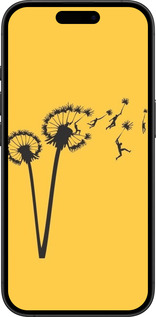TPU чехол Минимализм одуванчики для Apple iPhone 16 Plus - 6449b-3714 изображение 