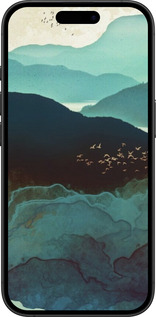 TPU чехол Із зображенням гір Індіго для Apple iPhone 16 Plus - 6484b-3714 изображение 