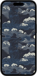 TPU чехол Морская тематика в стиле арт-деко для Apple iPhone 16 Plus - 6520b-3714 изображение 