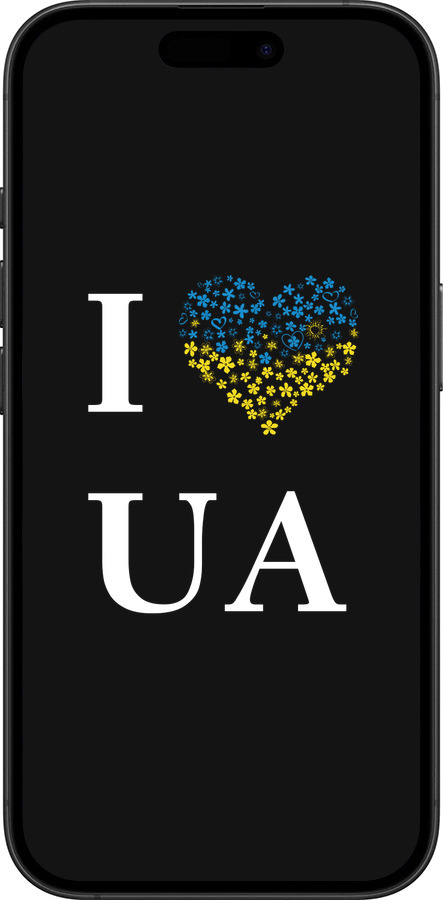 TPU чехол I love UA для Apple iPhone 16 Plus - 1112b-3714 изображение 