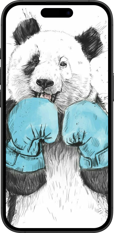 TPU чехол Панда-боксер для Apple iPhone 16 Plus - 4104b-3714 изображение 
