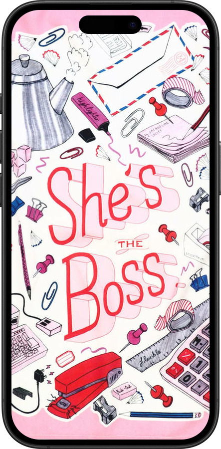TPU чехол she's the  boss для Apple iPhone 16 Plus - 4254b-3714 изображение 