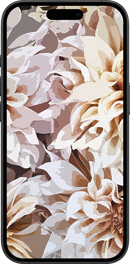 TPU чехол пионы акварелью для Apple iPhone 16 Plus - 4376b-3714 изображение 