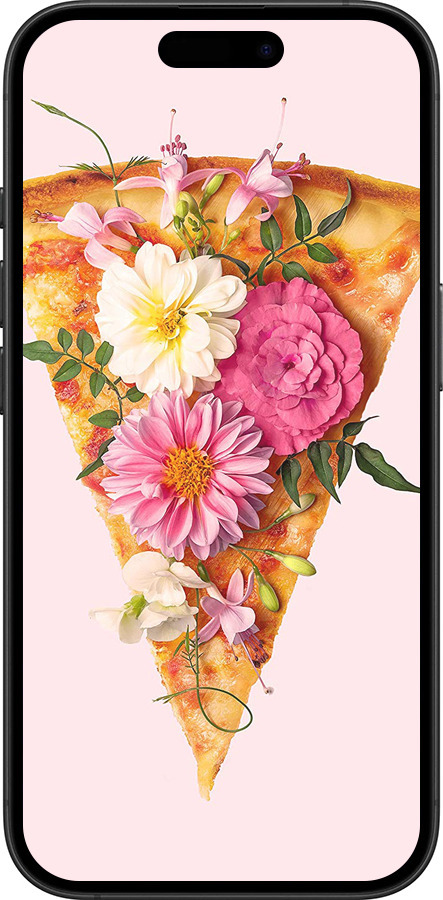 TPU чехол pizza для Apple iPhone 16 Plus - 4492b-3714 изображение 