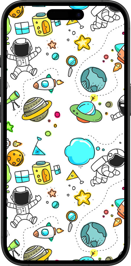 TPU чехол Космос для Apple iPhone 16 Plus - 4735b-3714 изображение 