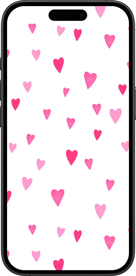 TPU чехол Сердечки 2 для Apple iPhone 16 Plus - 4763b-3714 изображение 