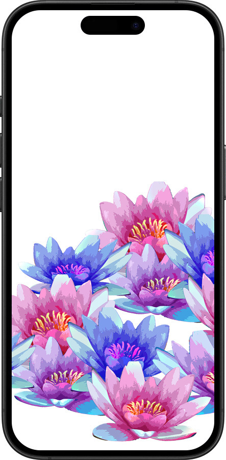 TPU чехол Лотос для Apple iPhone 16 Plus - 4862b-3714 изображение 