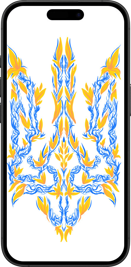 TPU чехол Герб Украины v3 для Apple iPhone 16 Plus - 5313b-3714 изображение 