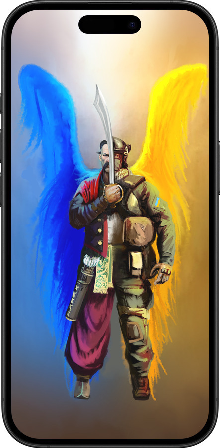 TPU чехол Воин-Ангел для Apple iPhone 16 Plus - 5317b-3714 изображение 