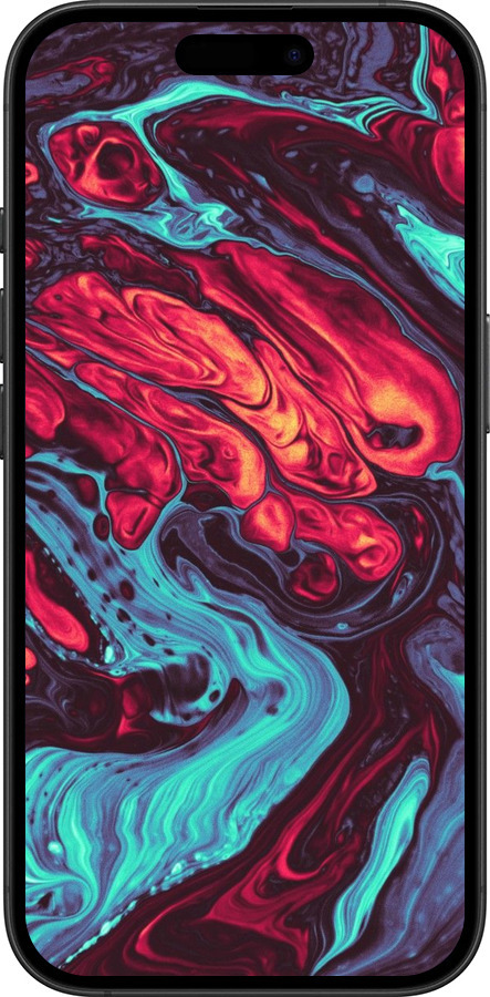 TPU чехол Синя червона абстакція для Apple iPhone 16 Plus - 5339b-3714 изображение 