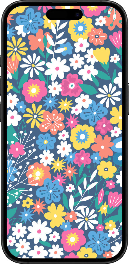 TPU чехол Цветочный фон v4 для Apple iPhone 16 Plus - 5494b-3714 изображение 