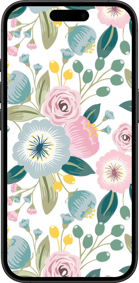 TPU чехол Цветочные обои v2 для Apple iPhone 16 Plus - 5602b-3714 изображение 