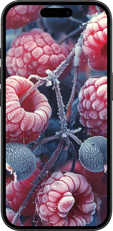 TPU чехол Морозные ягоды для Apple iPhone 16 Plus - 6033b-3714 изображение 
