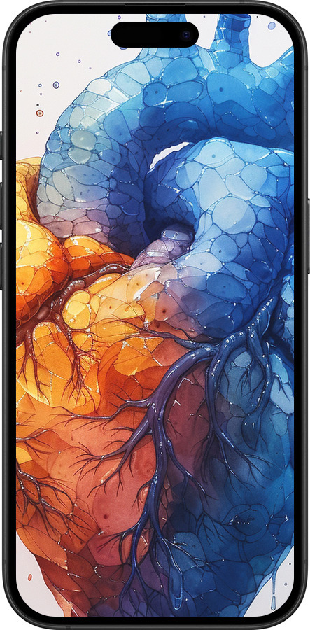 TPU чехол Арт-сердце для Apple iPhone 16 Plus - 6034b-3714 изображение 