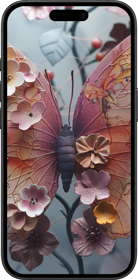 TPU чехол Fairy Butterfly для Apple iPhone 16 Plus - 6048b-3714 изображение 
