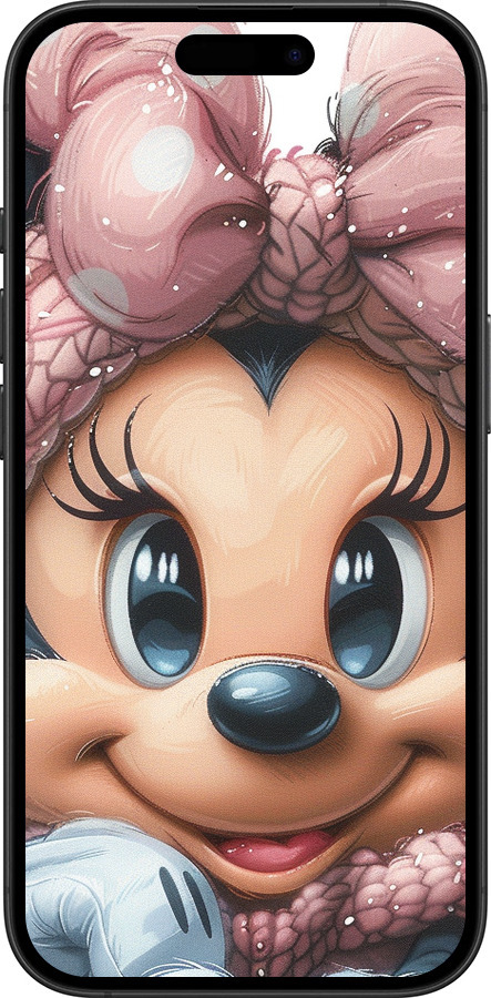 TPU чехол Минни Маус с бантиком для Apple iPhone 16 Plus - 6055b-3714 изображение 