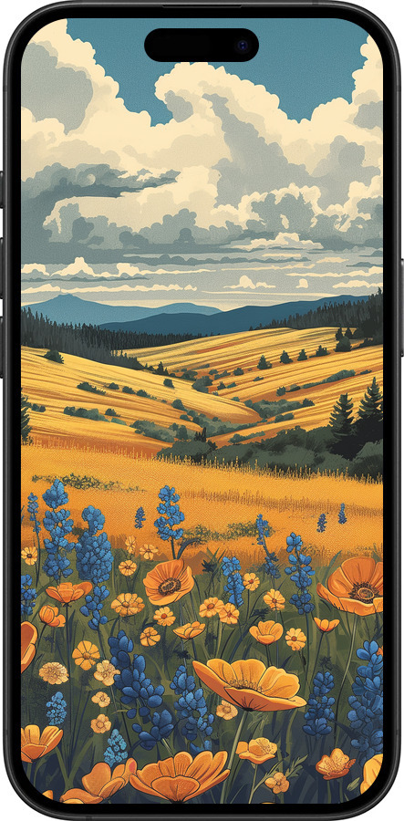 TPU чехол Украинское поле для Apple iPhone 16 Plus - 6082b-3714 изображение 