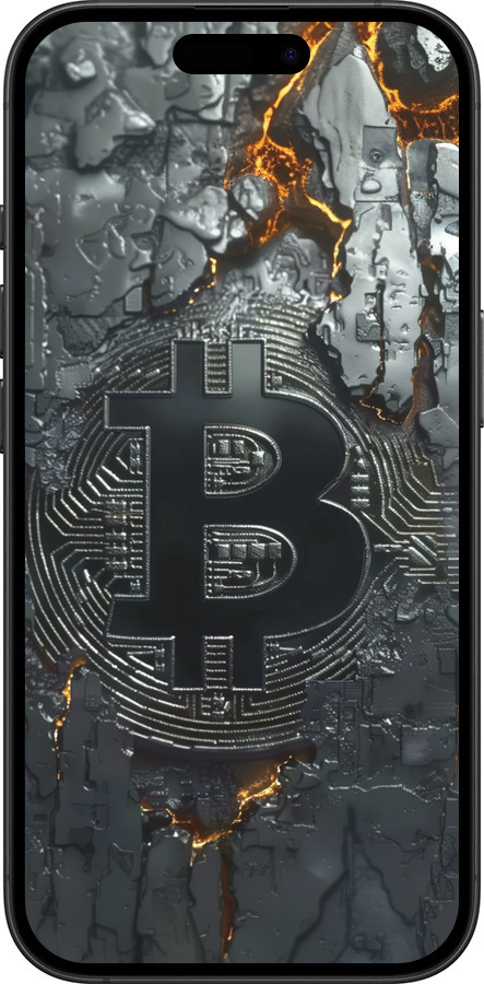 TPU чехол Розпечений біткойн для Apple iPhone 16 Plus - 6091b-3714 изображение 