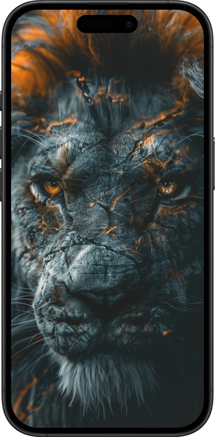 TPU чехол Полум'яний лев для Apple iPhone 16 Plus - 6153b-3714 изображение 