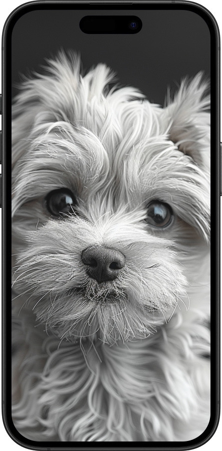 TPU чехол Мальтипу на чорном фоне для Apple iPhone 16 Plus - 6156b-3714 изображение 