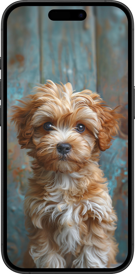 TPU чехол Щенок мальтипу для Apple iPhone 16 Plus - 6157b-3714 изображение 