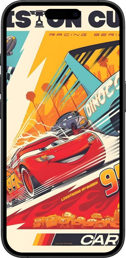 TPU чехол Тачки для Apple iPhone 16 Plus - 6288b-3714 изображение 