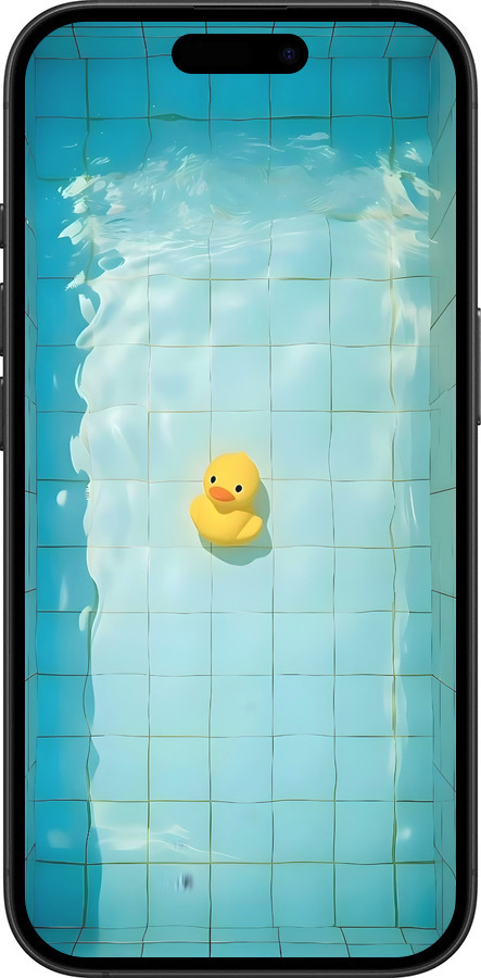TPU чехол Утенок для Apple iPhone 16 Plus - 6323b-3714 изображение 