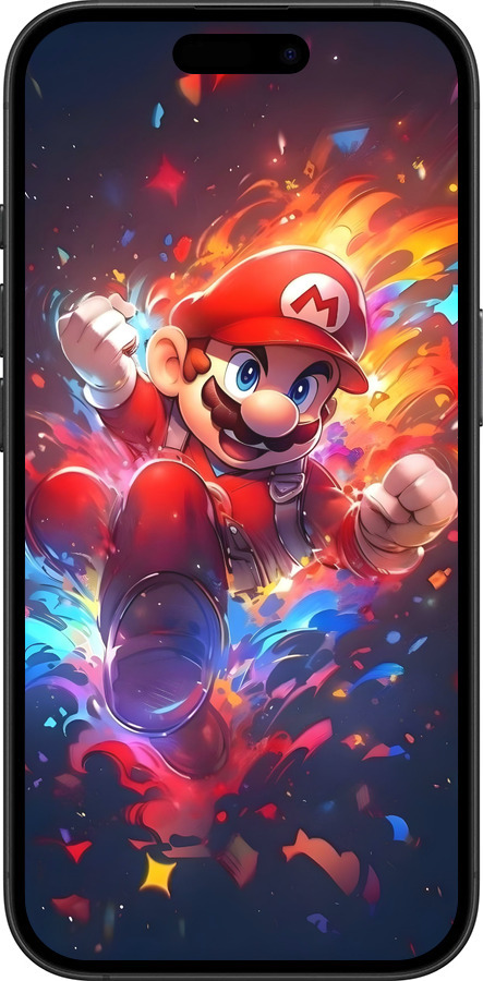 TPU чехол Супер Маріо для Apple iPhone 16 Plus - 6342b-3714 изображение 
