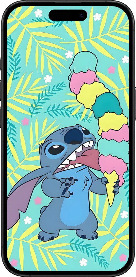 TPU чехол Стич для Apple iPhone 16 Plus - 6361b-3714 изображение 