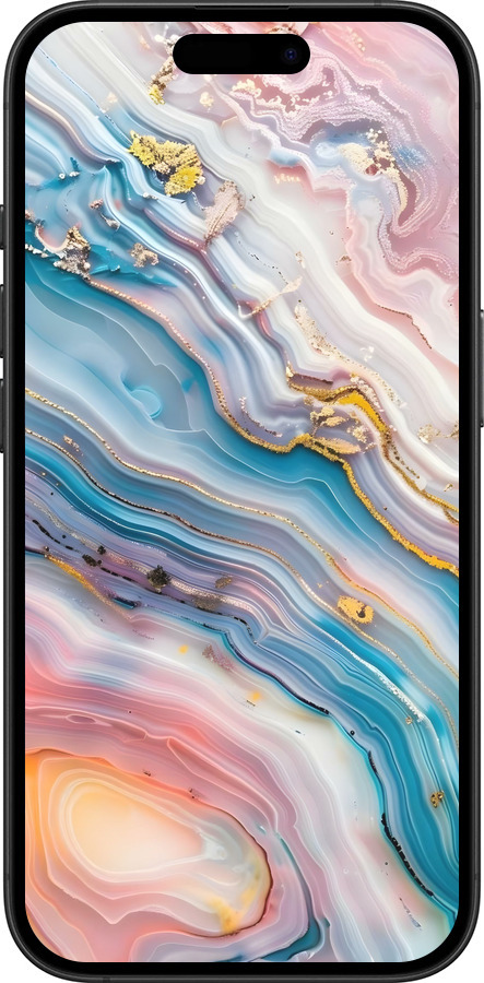 TPU чехол Мрамор красивый для Apple iPhone 16 Plus - 6376b-3714 изображение 