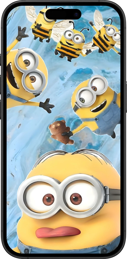 TPU чехол Миньоны для Apple iPhone 16 Plus - 6386b-3714 изображение 