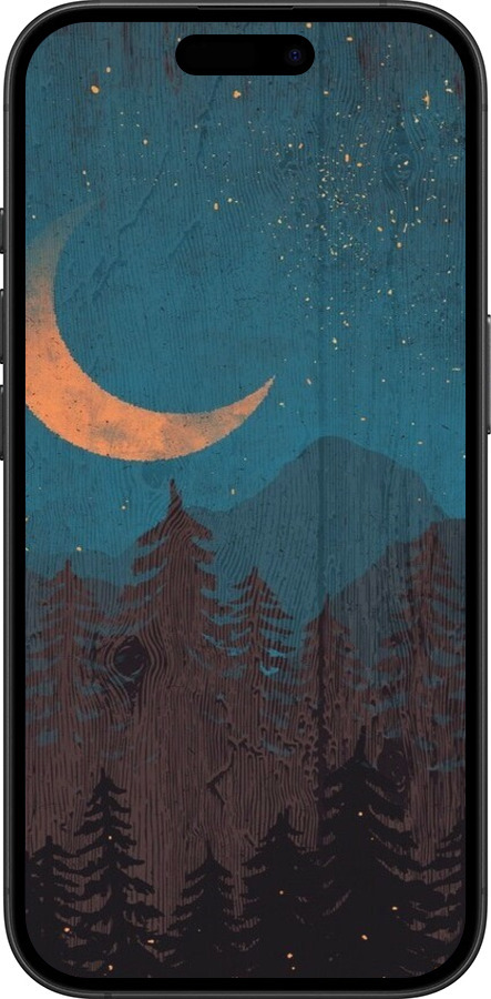 TPU чехол Звездный лес для Apple iPhone 16 Plus - 6480b-3714 изображение 
