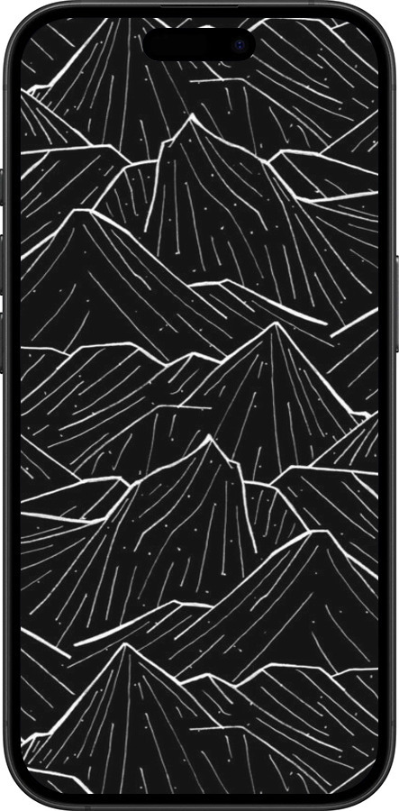 TPU чехол Із зображенням Темних гір для Apple iPhone 16 Plus - 6489b-3714 изображение 