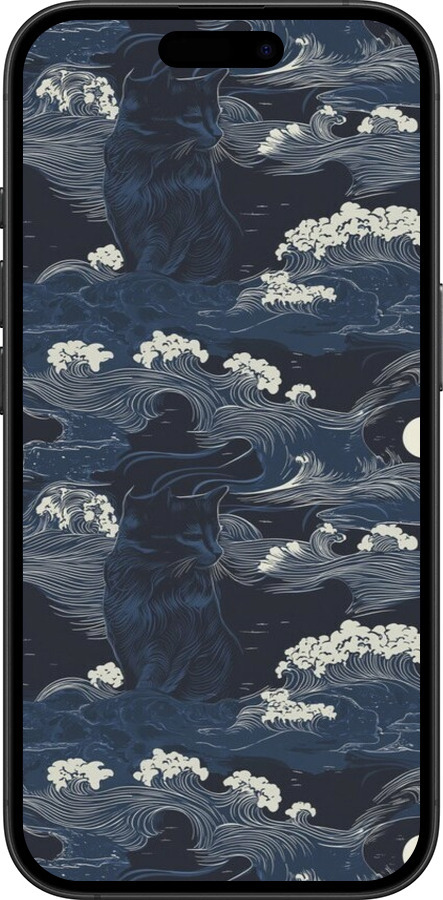 TPU чехол Морская тематика в стиле арт-деко для Apple iPhone 16 Plus - 6520b-3714 изображение 