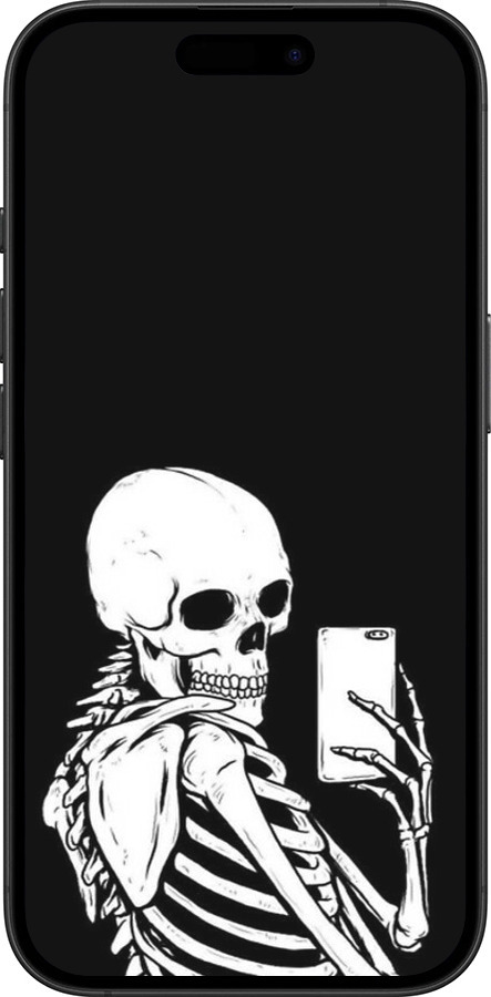 TPU чехол Скелет робить Selfie для Apple iPhone 16 Plus - 6535b-3714 изображение 